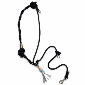siyahhandsfreet01 Kişiselleştirilebilir Charmlı Hands Free Tasma